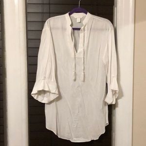 Super cute linen tunic top